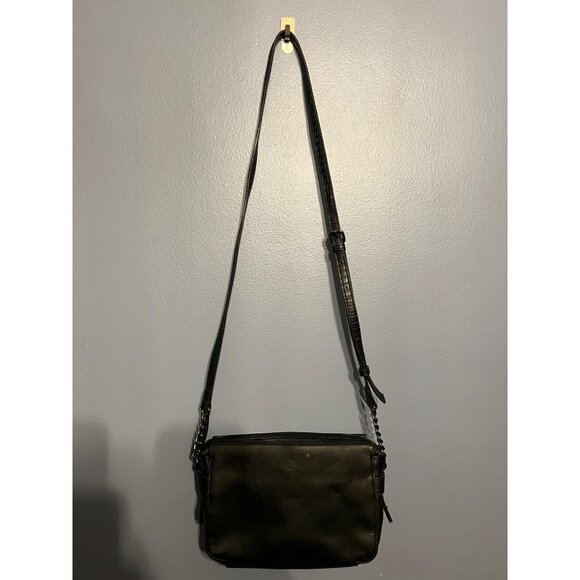 Simply Vera By Vera Wang Black Crossbody Purse Multi Pockets Adjustable Strap - Picture 8 of 10